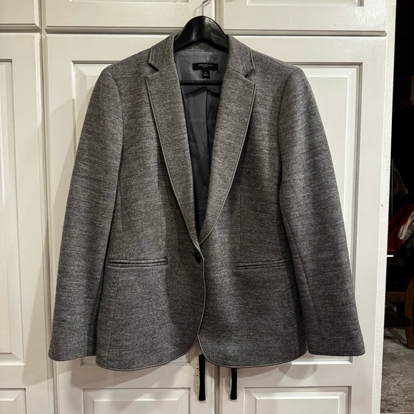 Ann Taylor Jackets & Blazers - Ann Taylor Classic Charcoal Gray Blazer. Size 12 P‎